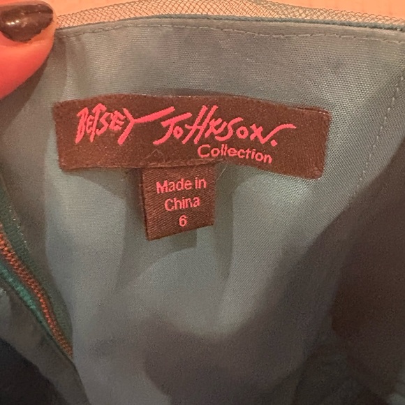 🛼 Y2K Betsey Johnson Aqua Blue Dress 🛼 - Picture 4 of 5